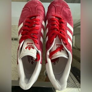 Adidas Gazelle Indoor Red JI2063 Mens Shoes size 5.5 Fits Women Size 8